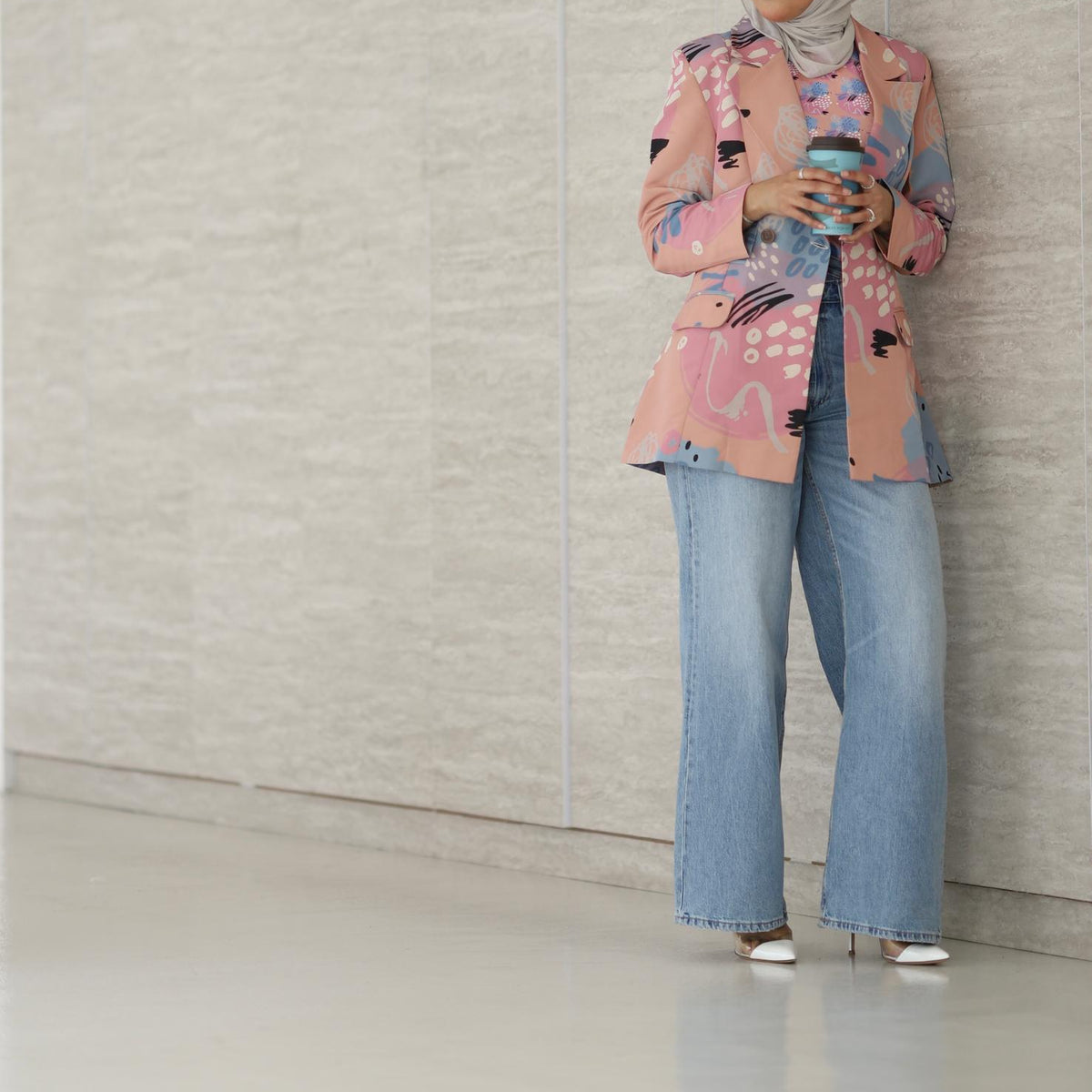 Pastel harmony ( jacket + tank top)