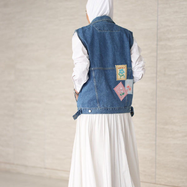 Stamp Denim Vest