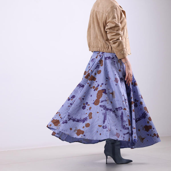 Artistic Flow Skirt- dark blue