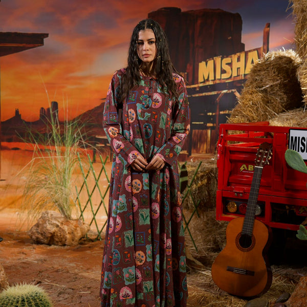 Gardenia dress - velvet rose