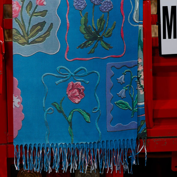 Gardenia scarve - blue