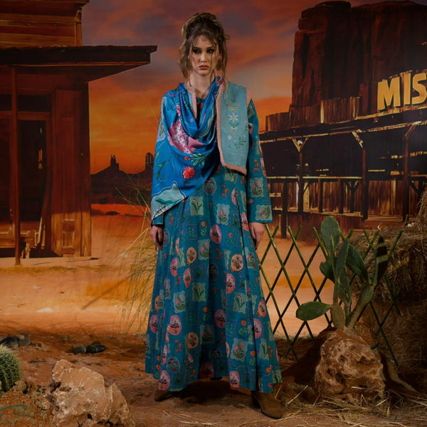 Gardenia Vest - Blue