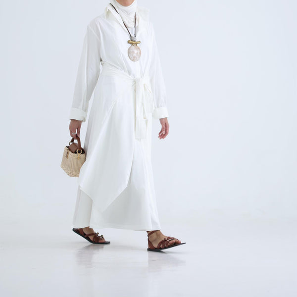 High Summer -  White - Wrap Dress