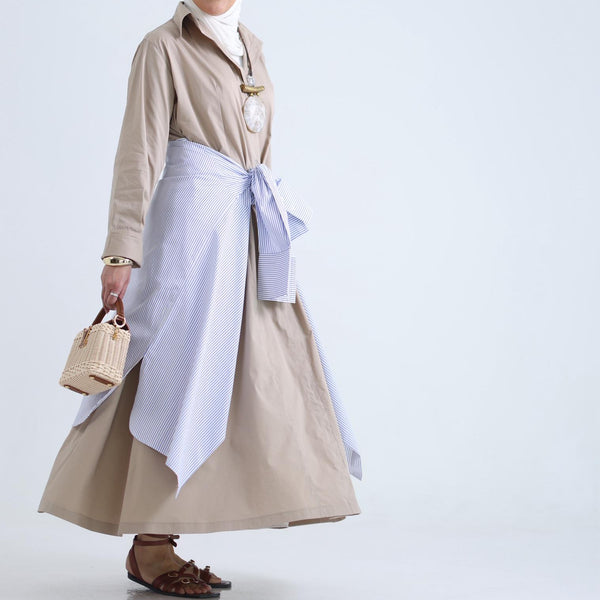High Summer -  Beige - Wrap Dress