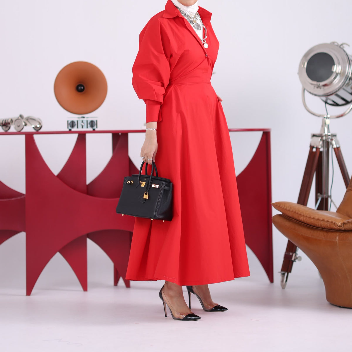 The Camille Dress – Scarlet