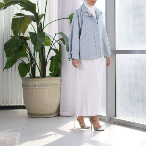 The Blair Jacket – Powder Blue