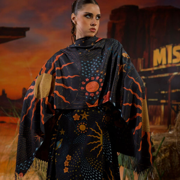 Solaris scarve- black