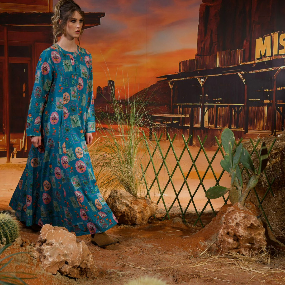 Gardenia dress - blue