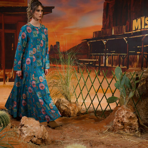 Gardenia dress - blue