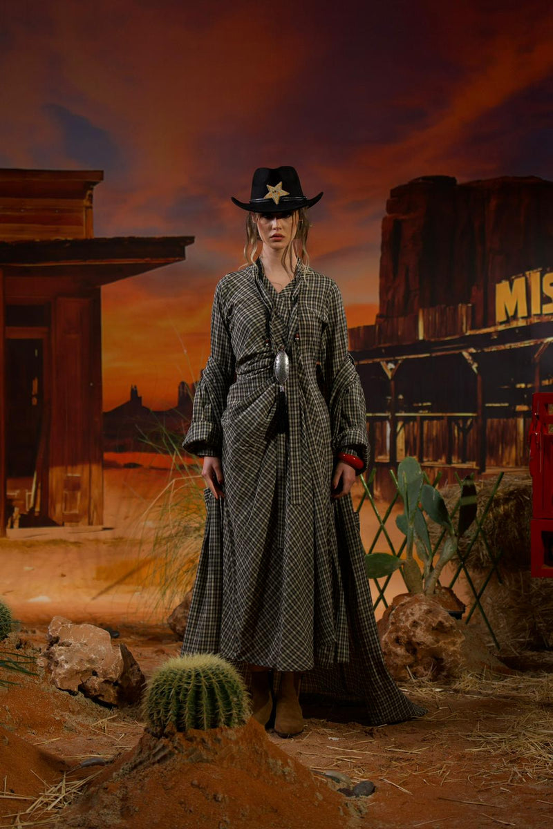 Western Soul- black  Dress+besht