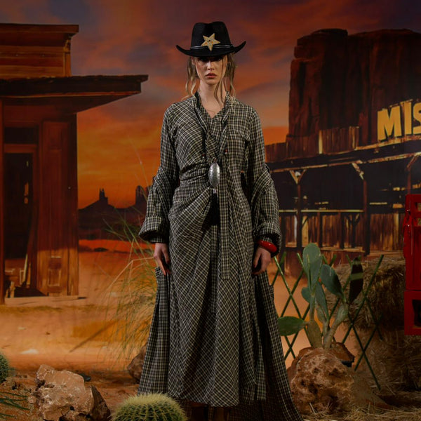 Western Soul- black  Dress+besht